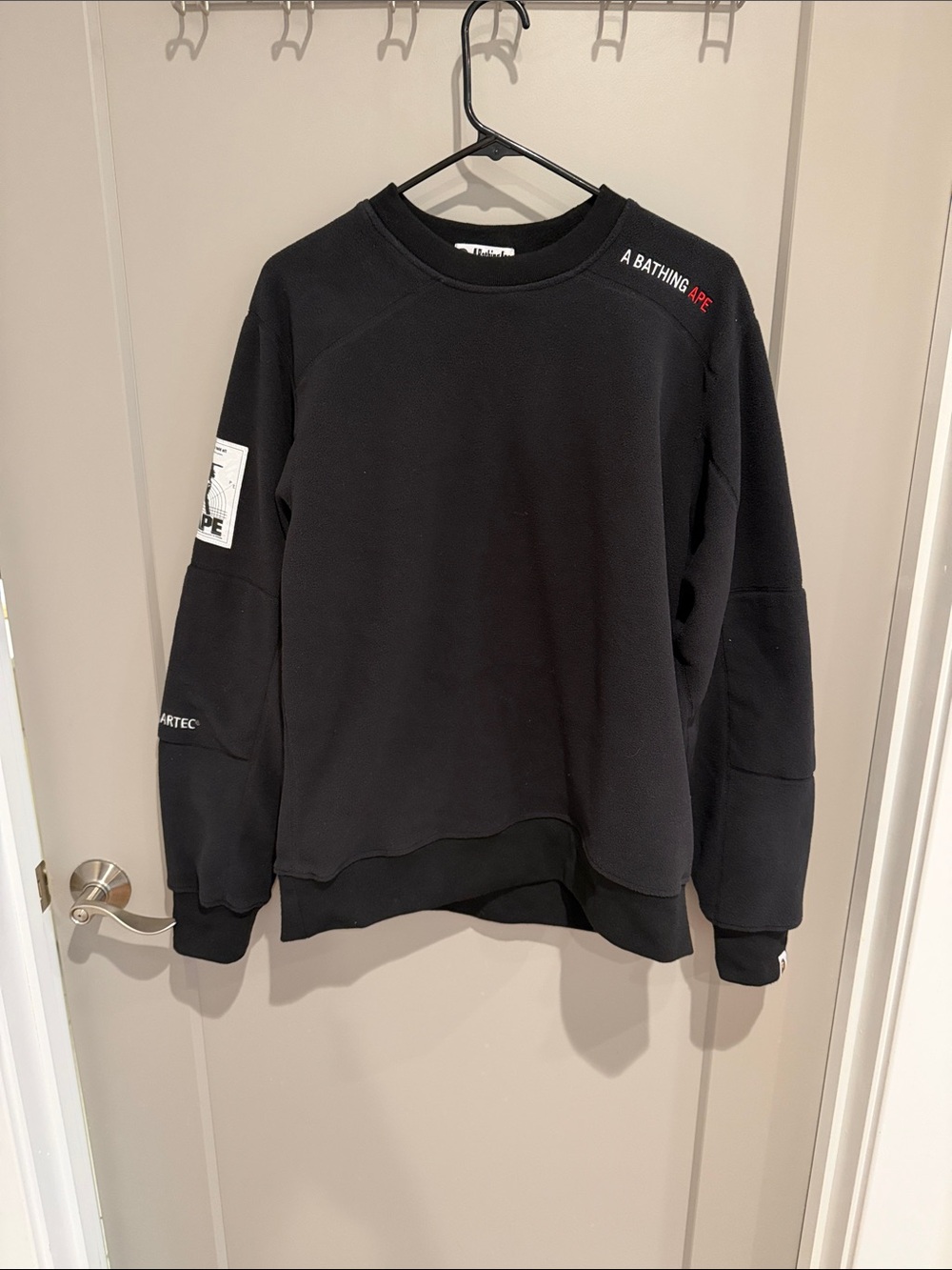 A Bathing Ape Men's Black Crewneck Sweatshirt